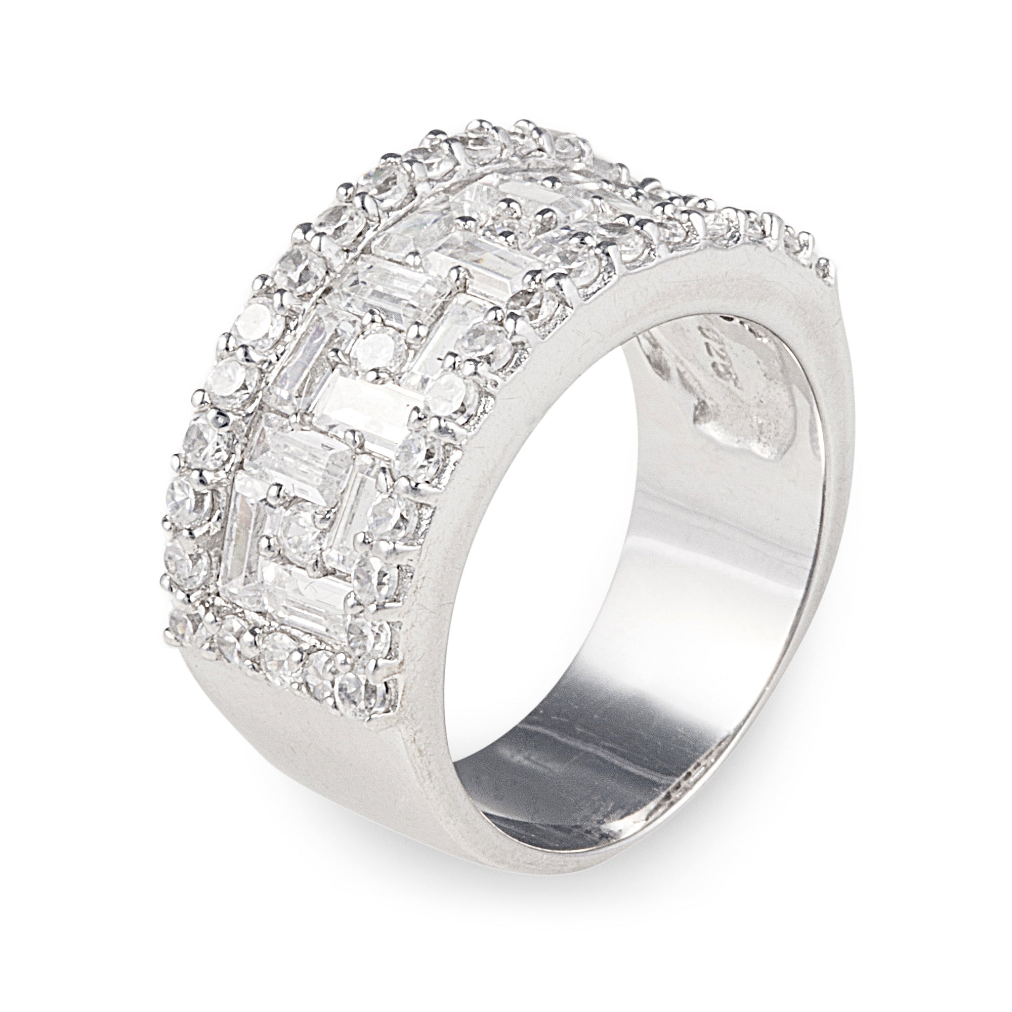 A Touch of Santuri Ring in 925 Sterling Silver with Cubic Zirconia ...